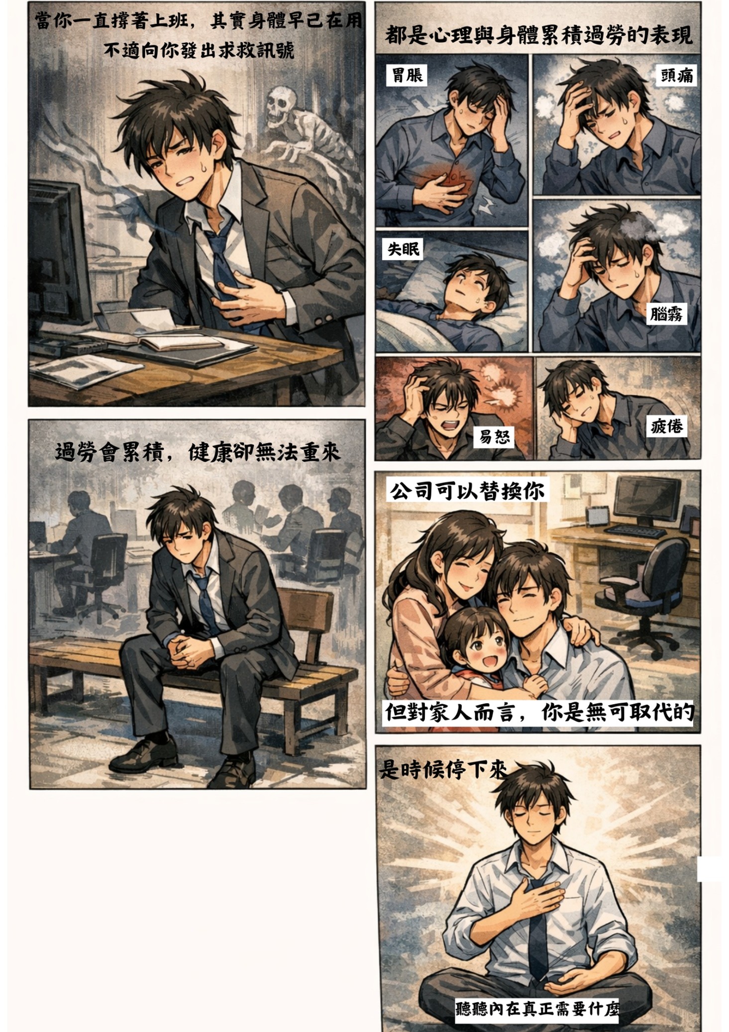 當你一直撐著上班,身體其實早已在發出警訊 ——周雪璉心理師